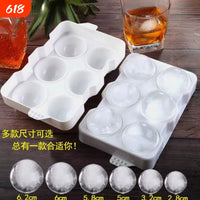 Spherical Ice Ball Maker Mold for Whiskey and Cocktails, Large Round Ice Cube Tray for Home and Commercial Use