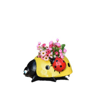 Resin Ladybug Garden Ornament for Outdoor Patio Lawn Decor