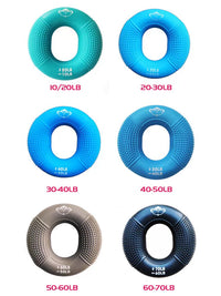 Silicone Grip Strength Trainer Ring for Hand, Wrist, and Finger Exercise, Rehabilitation, and Stress Relief