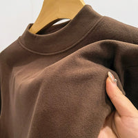 Men's Thermal Fleece Lined High-Neck Long Sleeve T-Shirt