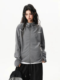 UPF50+ Lightweight Cooling Sun Protection Jacket for Men and Women, Ice Silk Quick-Dry Skin Coat for Cycling