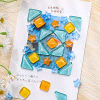 Star Mosaic DIY Craft Kit Crystal Glass Beads for Creative Decoration