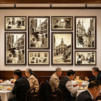 Vintage Shanghai Cheongsam Girl Wall Art for Restaurants and Home Decor