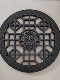 Chinese Octagonal Hollow Wall Decor Outdoor 3D Relief Art