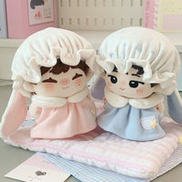 10cm Peach & Blueberry Cotton Doll Outfits for Stuffed Animals