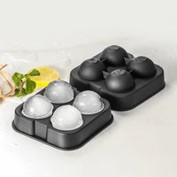 Food-Grade Silicone Sphere Ice Cube Mold for Whiskey and Cocktails with Lid