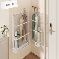 Wall-Mounted Umbrella Stand with Cartoon Cat Ear Design for Home Entryway