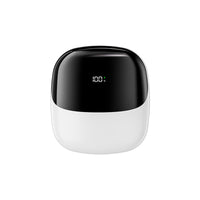 Portable Digital Display USB Rechargeable Neck Fan with Strong Airflow for Desk or Waist