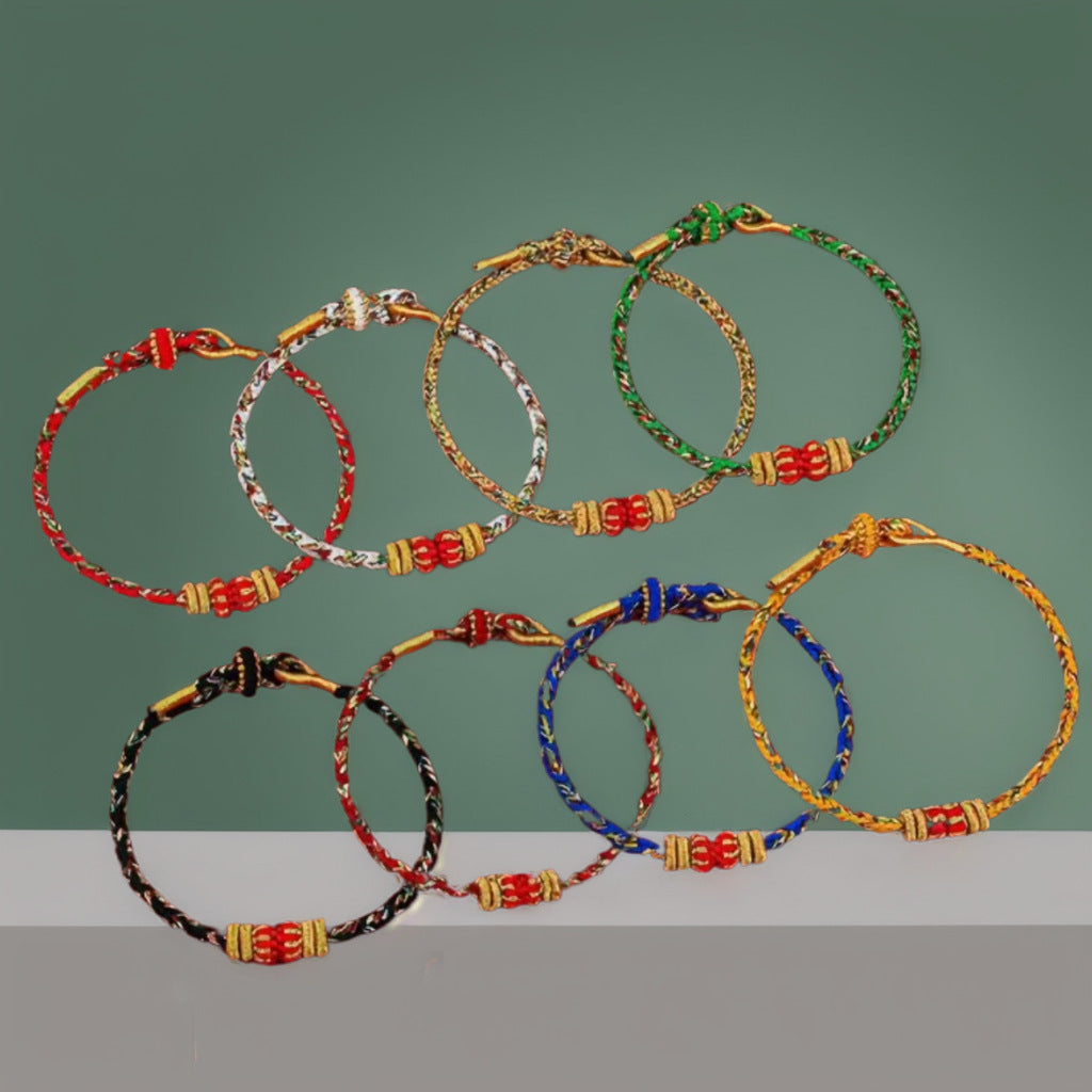 2025 Year of the Snake Red Rope Bracelet, Hand-Woven Zodiac Charm for Men and Women