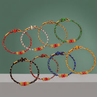 2025 Year of the Snake Red Rope Bracelet, Hand-Woven Zodiac Charm for Men and Women