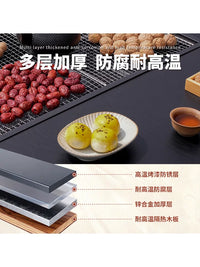 Outdoor Patio Fire Pit BBQ Grill Table Set for Heating and Tea Ceremony