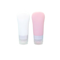 Leakproof Squeezable Travel Bottles for Toiletries and Cosmetics, Food-Grade Silicone