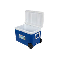 50L Commercial Insulated Cooler Box with Wheels for Outdoor Food and Beverage Preservation