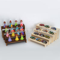 Wooden Tiered Display Stand for Cupcakes, Essential Oils, and Collectibles