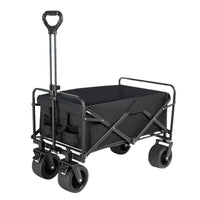 Foldable Outdoor Camping Cart with Detachable Wheels, Heavy-Duty Garden Utility Wagon for Picnic & Beach