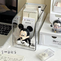 Clear Acrylic Bookends Desk Organizer Book Holder File Storage Box