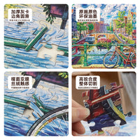 500-Piece Thick Cardboard Jigsaw Puzzle for Adults, Square Educational Decompression Toy, Hot Selling Oil Painting Scenery