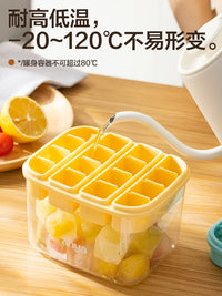Anya Pure Silicone Ice Cube Tray Food Grade Multi-Grid Ice Box for Home Use Storage and High Temperature Soft Food Supplement