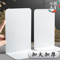 Chinese Style Metal Bookends for Desk Organization, Creative Book Holder