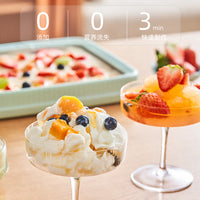 DIY Mini Instant Ice Cream Maker Pan for Home Use, No Electricity Needed