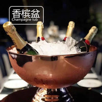 Stainless Steel Champagne Ice Bucket for Bar & Parties