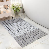 Non-Slip Shower Mat with Suction Cups, PP+TPE Bathroom Floor Mat, Quick-Drying Drain Mat for Bathtub and Shower