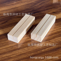 Wooden Desk Calendar Business Card Holder Pine Wood Display Stand for Events Weddings Memos
