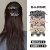 Luxury Rhinestone Wheat Ear Hair Comb Side Clip for Bangs and Broken Hair