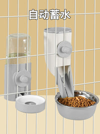 Pet Bowl for Cage, Spill-Proof Hanging Food and Water Dispenser for Cats and Small Dogs