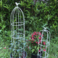 Decorative Birdcage Iron Art Plant Stand for Climbing Vines and Roses, Indoor/Outdoor Garden Trellis