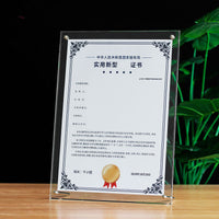 Acrylic A4/A5 Certificate Photo Frame with Stand or Wall Mount