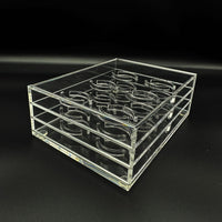 3-Layer Clear Acrylic Eyelash Extension Storage Box Dustproof Organizer
