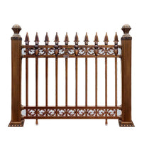 Aluminum Alloy Privacy Fence Panel for Outdoor Garden Villa - New Chinese Style