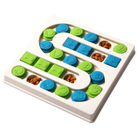 Pet Dog S-shaped/Square Puzzle Treat Dispenser Toy for Slow Feeding