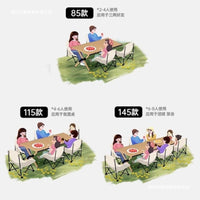 Portable Folding Camping Picnic Table and Chair Set for Outdoor Activities