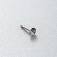 Hansen F136 Titanium Alloy Screw-On Ball Zircon Ear Stud DIY Cartilage Piercing Jewelry Accessory