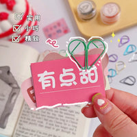 Creative Teardrop Metal Paper Clips, Gold Tone, for Office and Bookmarks