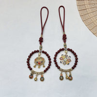 Cinnabar Car Hanging Ornament for Good Fortune and Safety