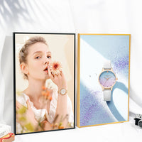 A4/A3 Aluminum Alloy Magnetic Poster Frame with Pull-Out Design for Advertising and Art Display