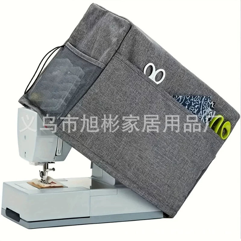 Sewing Machine Dust Cover with Pockets, Foldable Storage Bag