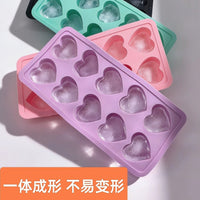 Heart-Shaped Ice Cube Tray with 10 Grids for Drinks, Chocolate, and Baby Food