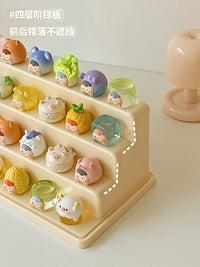 Acrylic Display Case for Blind Box Figures, Dustproof Tiered Organizer for Collectibles