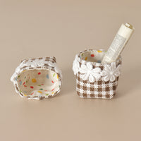 1:12 Dollhouse Miniature Fabric Storage Basket Model