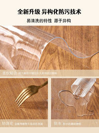 Round PVC Chair Mat for Hard Floors, Transparent Non-Slip Floor Protector for Office and Kids' Study Chairs