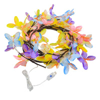 LED Rattan Vine String Lights for Christmas Indoor Wall Decor, Bendable Branch Lights with Remote