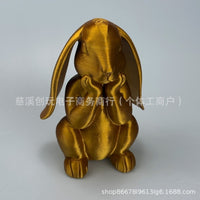 3D Printed Modern Minimalist Luxury Rabbit Bust Nordic Home Decor Easter Figurine