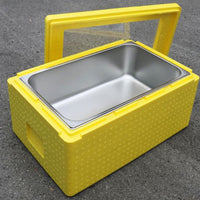 EPP Insulated Food Delivery Box for Ice Cream, Desserts, and Sushi - Portable Cooler with Ice Packs