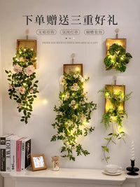 Artificial Daisy Wall Decor Hanging for Living Room, Hallway, Nursery and Photo Backdrop