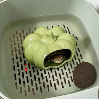 Turtle Hideaway House Aquarium Decoration Ceramic Shelter for Reptiles and Small Pets