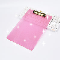 A4 Glitter Clipboard Document Holder for Students and Office